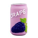 Игрушка пищащая латексная KIMRIK STORE Банка с напитком GRAPE имитация 8 см