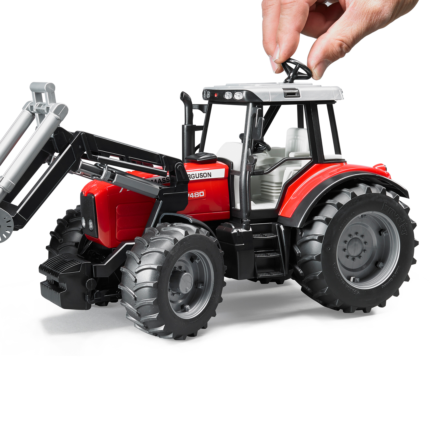 Трактор Bruder Massey Ferguson 7480 02-042 - фото 4