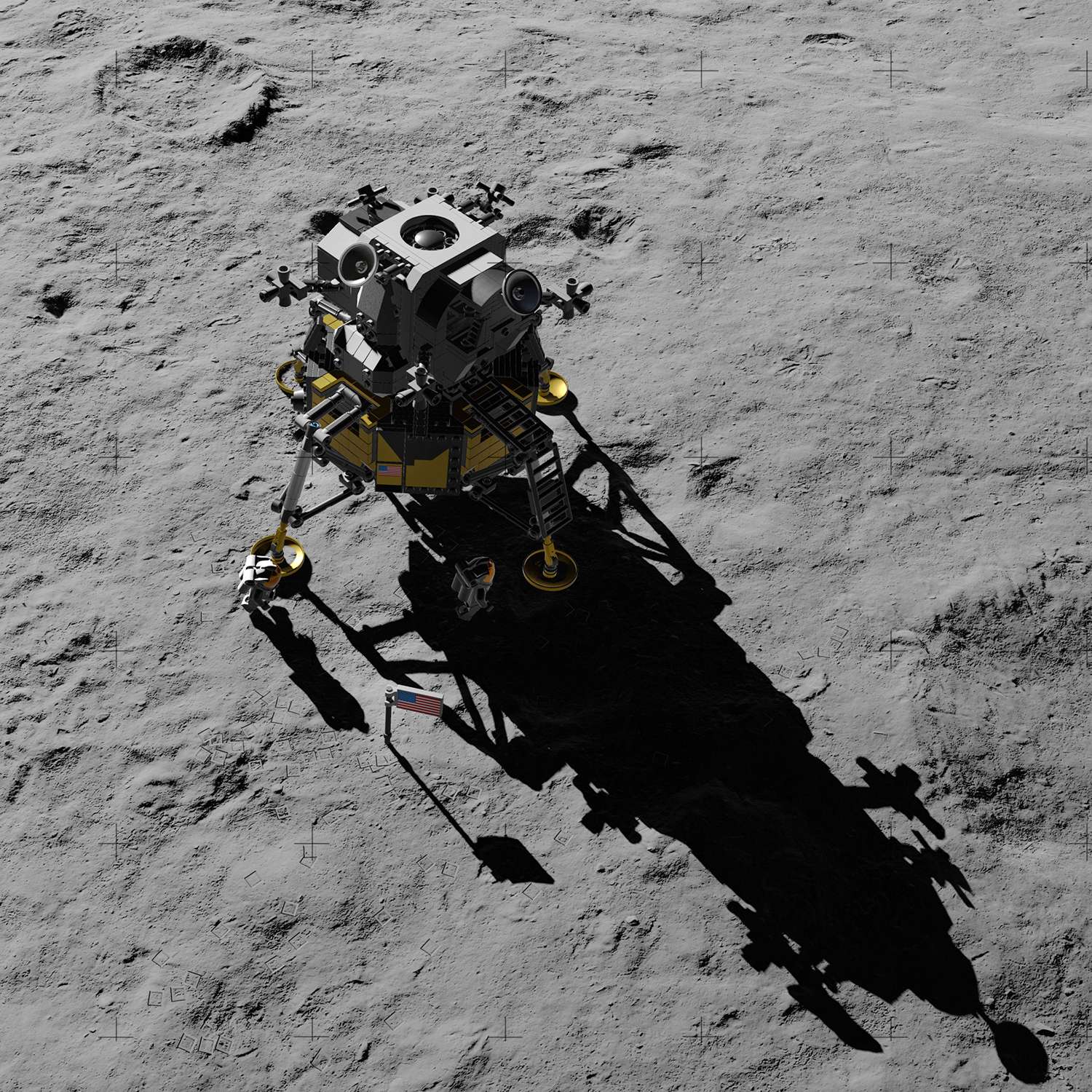 Конструктор LEGO Creator Expert Лунный модуль корабля Апполон 11 НАСА 10266 - фото 11