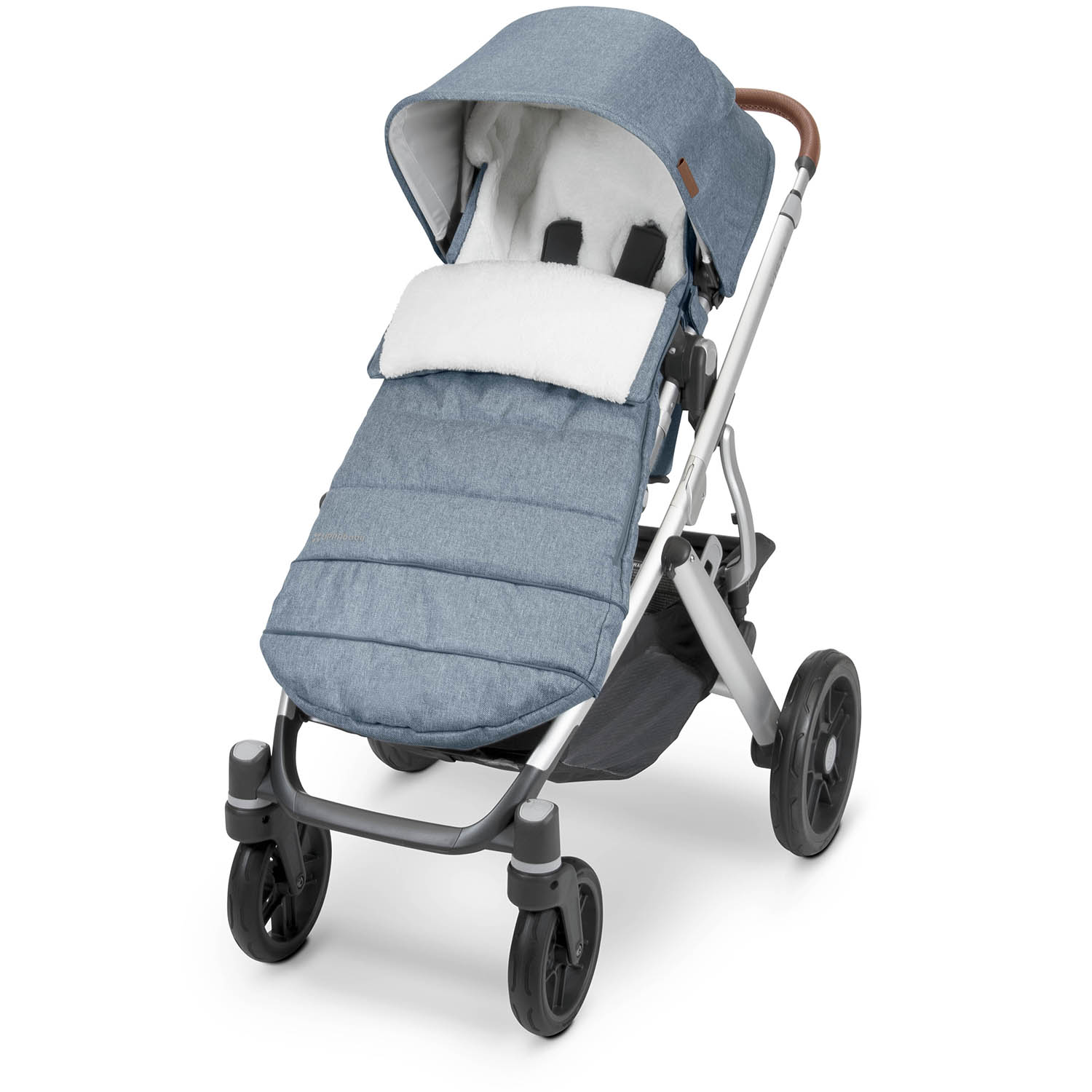 Чехол для коляски UPPAbaby утепленный Голубой меланж - фото 7