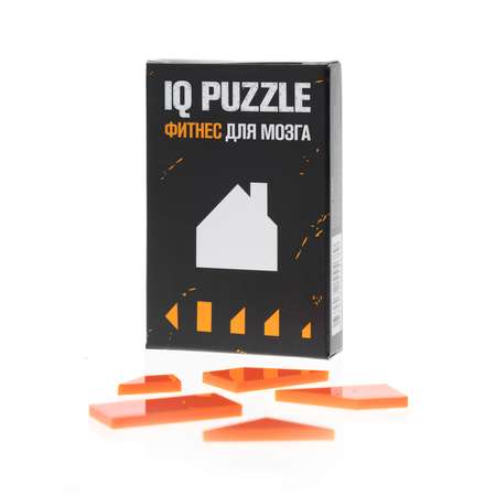 Игра логическая IQ PUZZLE Головоломка Домик 5 деталей