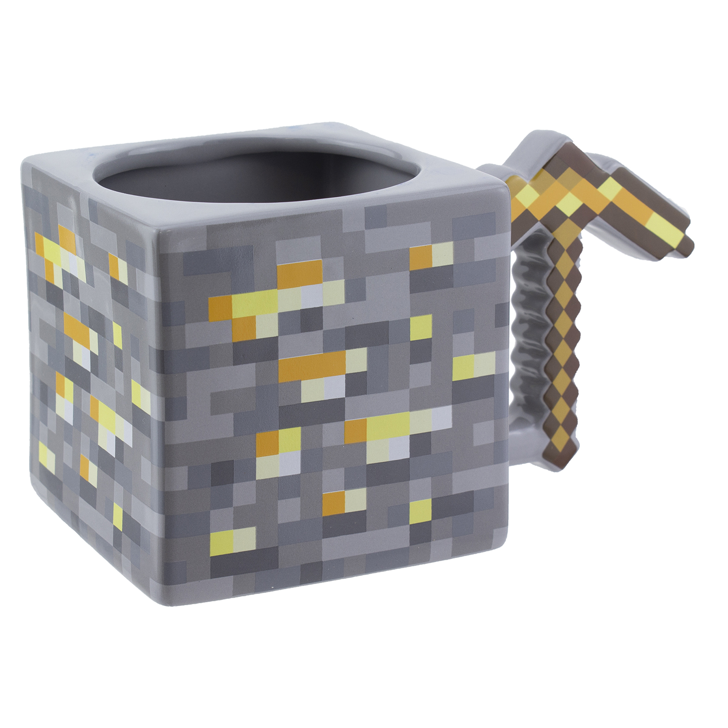 Кружка PALADONE 3D Minecraft Gold Pickaxe Mug 550 ml PP8776MCF - фото 1