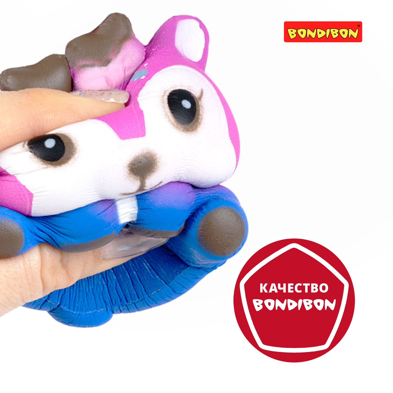 Игрушка антистресс Bondibon Олень ароматный сквиш - фото 8