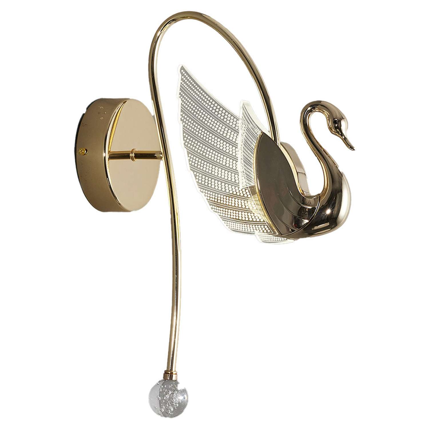 Настенный светильник LLL KW7037 золотой Птицы с вращением на 360 градусов - фото 1