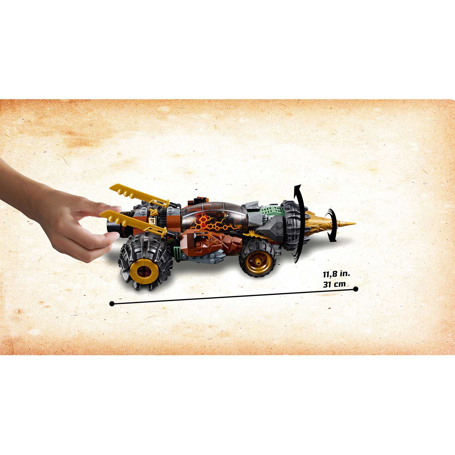 Конструктор LEGO Ninjago Земляной бур Коула 70669 - фото 9