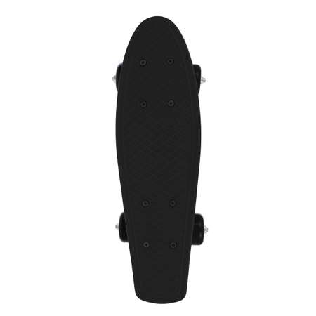 Скейтборд-пенниборд Наша Игрушка пластик 43 см колеса PVC крепления пластик черный