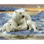 Картина по номерам Molly Белые полярные медведи