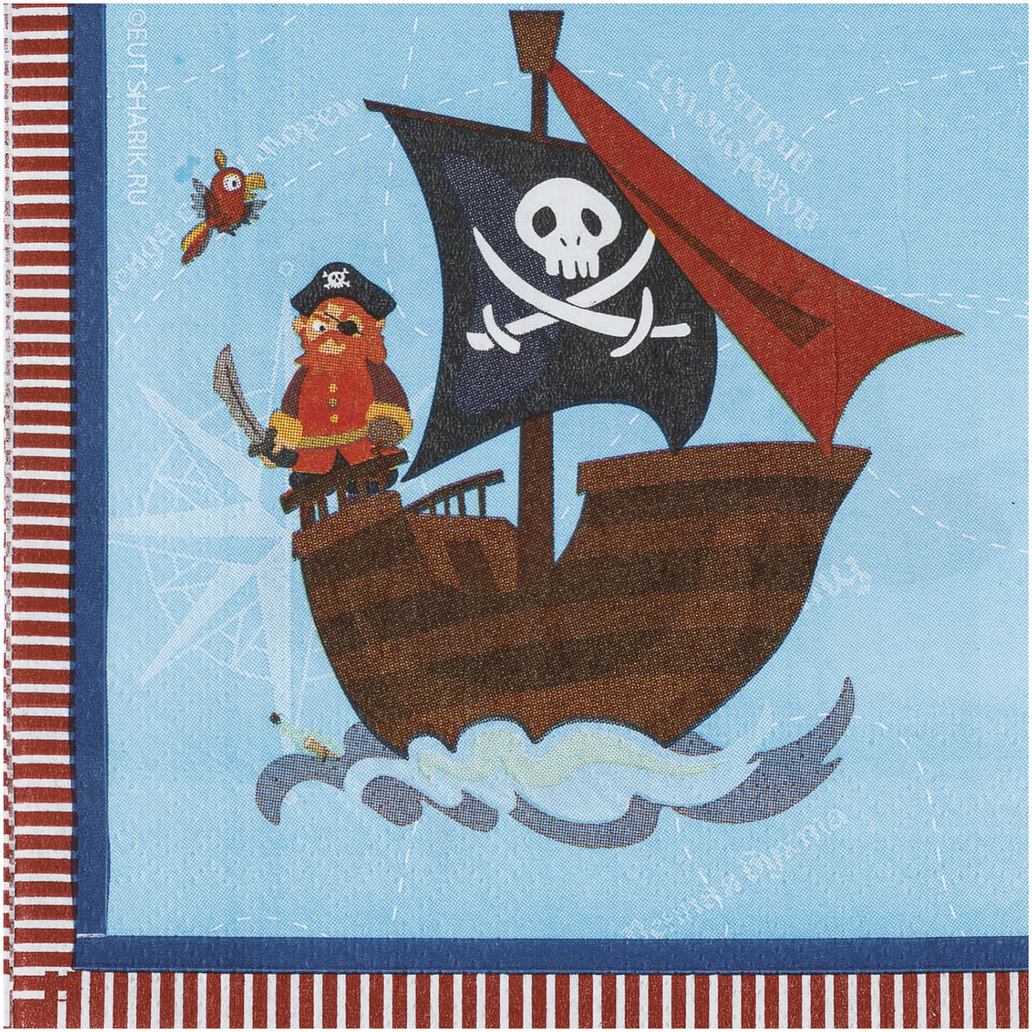 Салфетка Веселая затея Пиратский остров 12шт 1502-5695 - фото 3