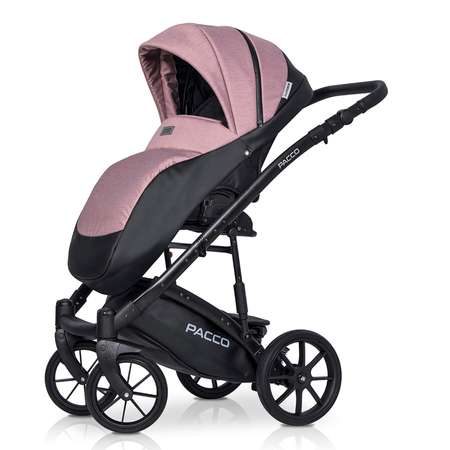 Коляска 2в1 Riko Basic Pacco 02 Pink Розовый-Черный