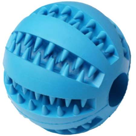 Игрушка для собак Homepet Silver Series Мяч для чистки зубов каучук 7см Синий