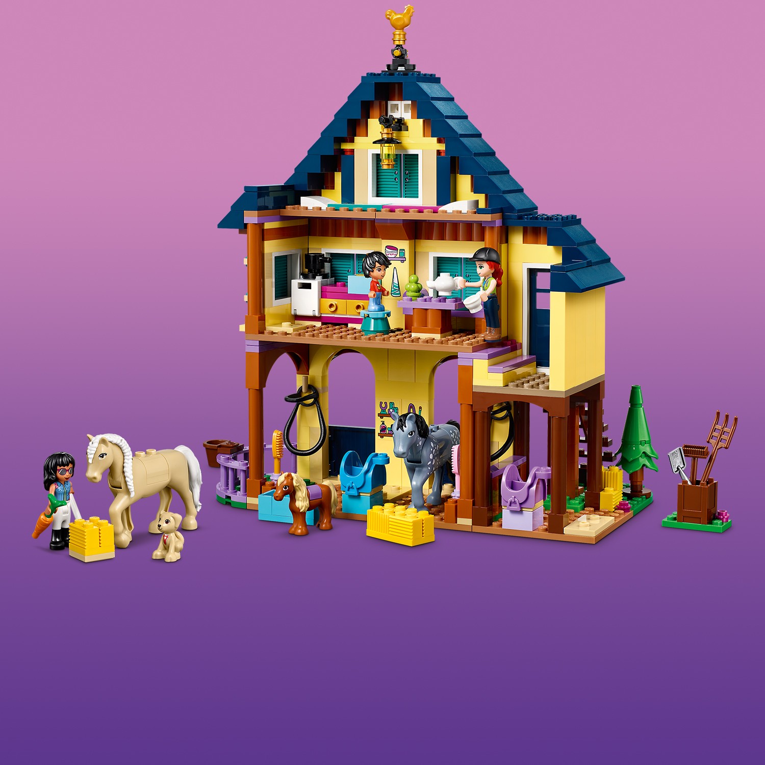 Конструктор LEGO Friends Лесной клуб верховой езды 41683 - фото 5