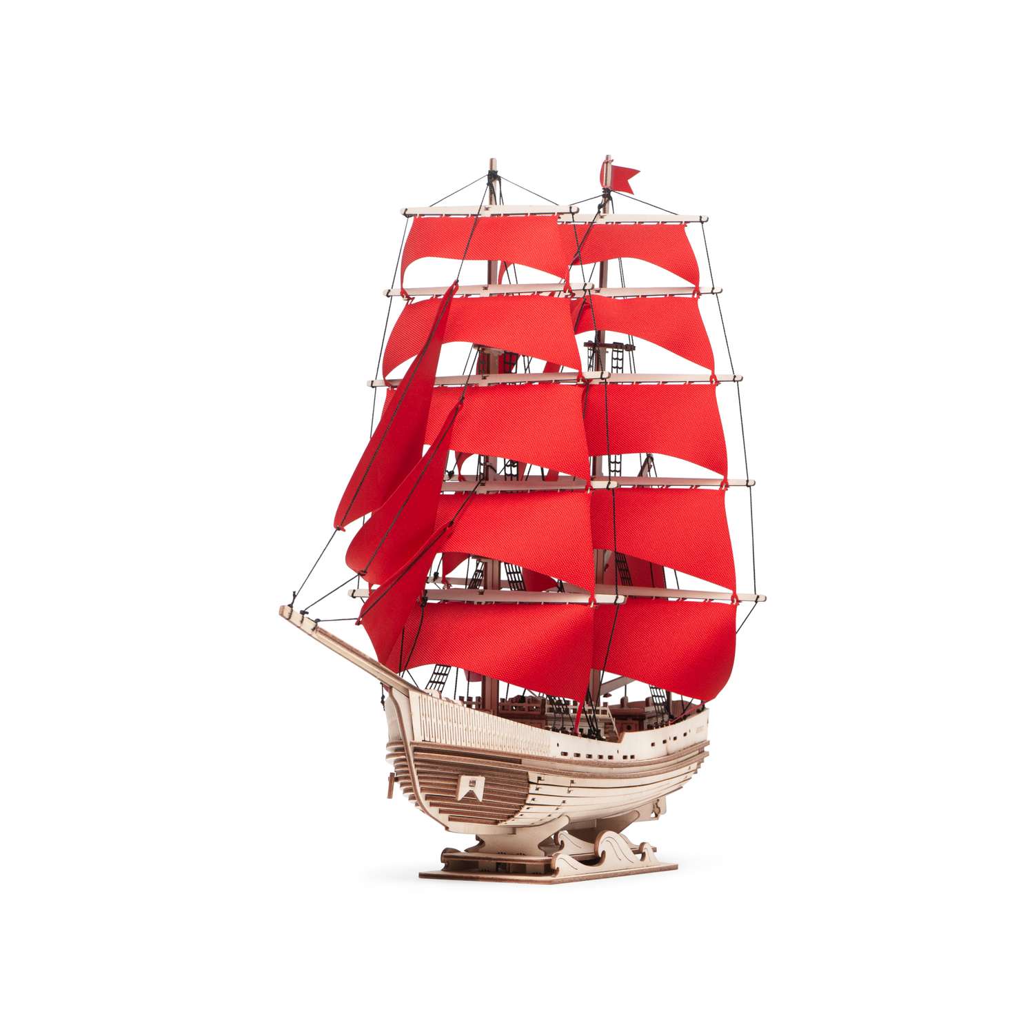 Деревянный конструктор Lemmo Корабль с парусами Секрет Океана - фото 6