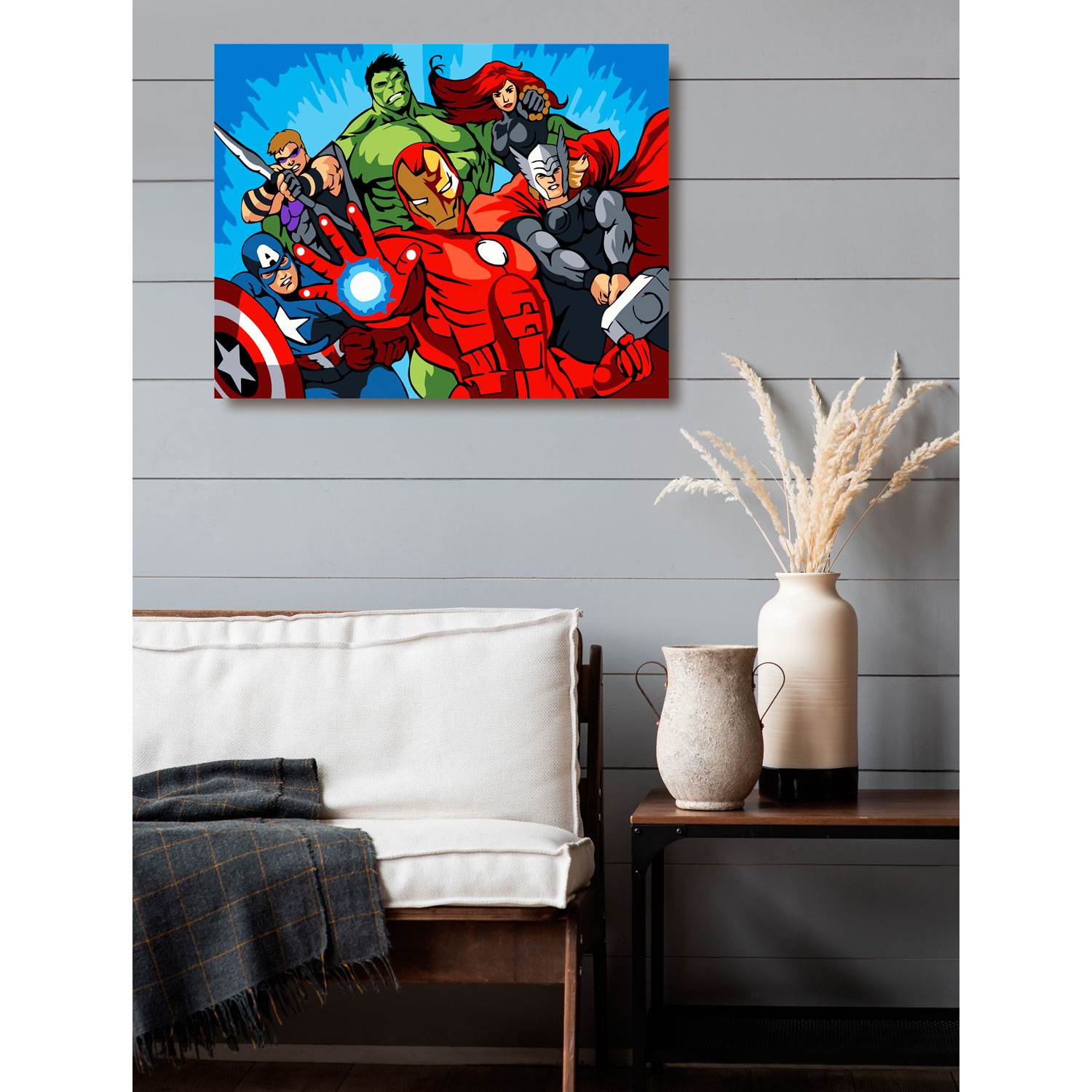Картина по номерам Art on Canvas Мстители холст на подрамнике 40х50 см - фото 3
