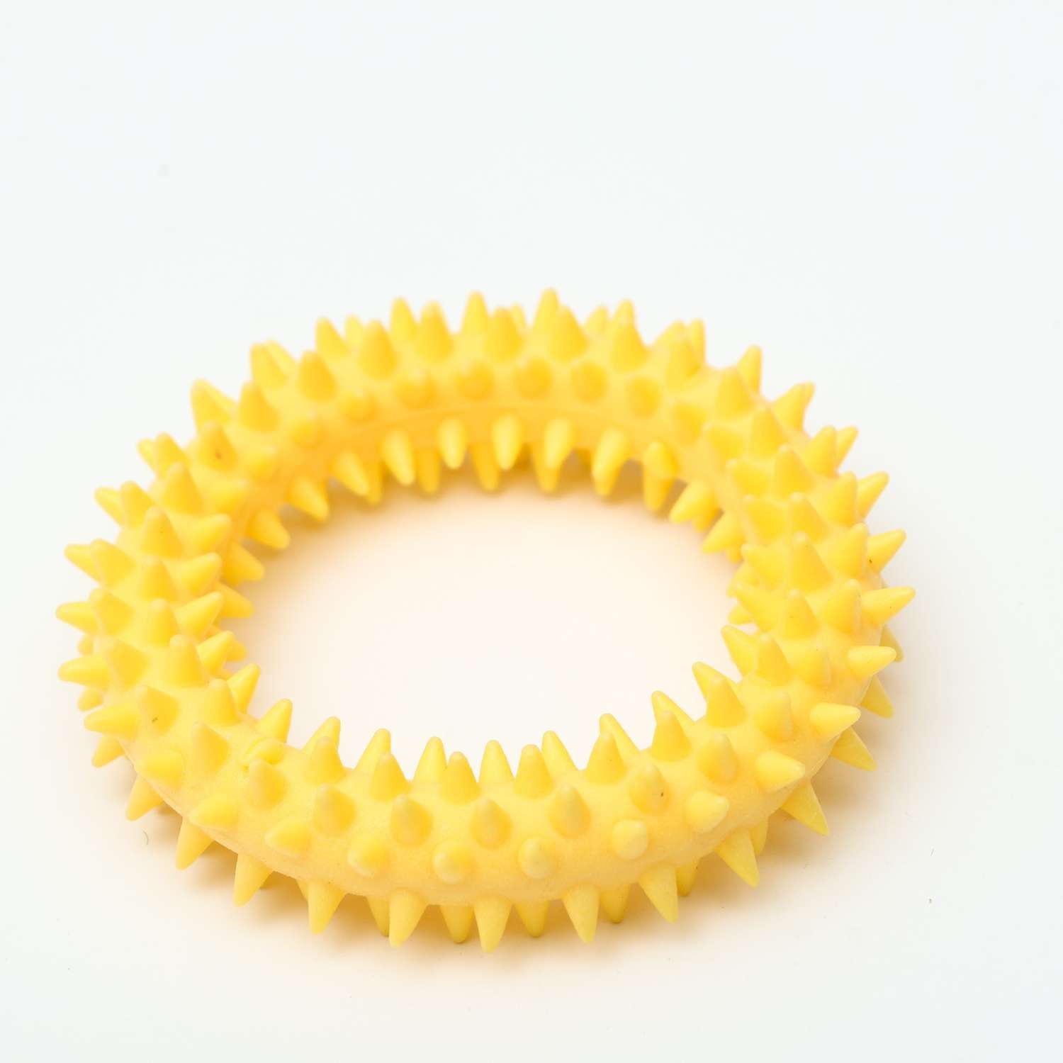 Игрушка для собак Пижон плавающая «Колючки» жёлтая - фото 3