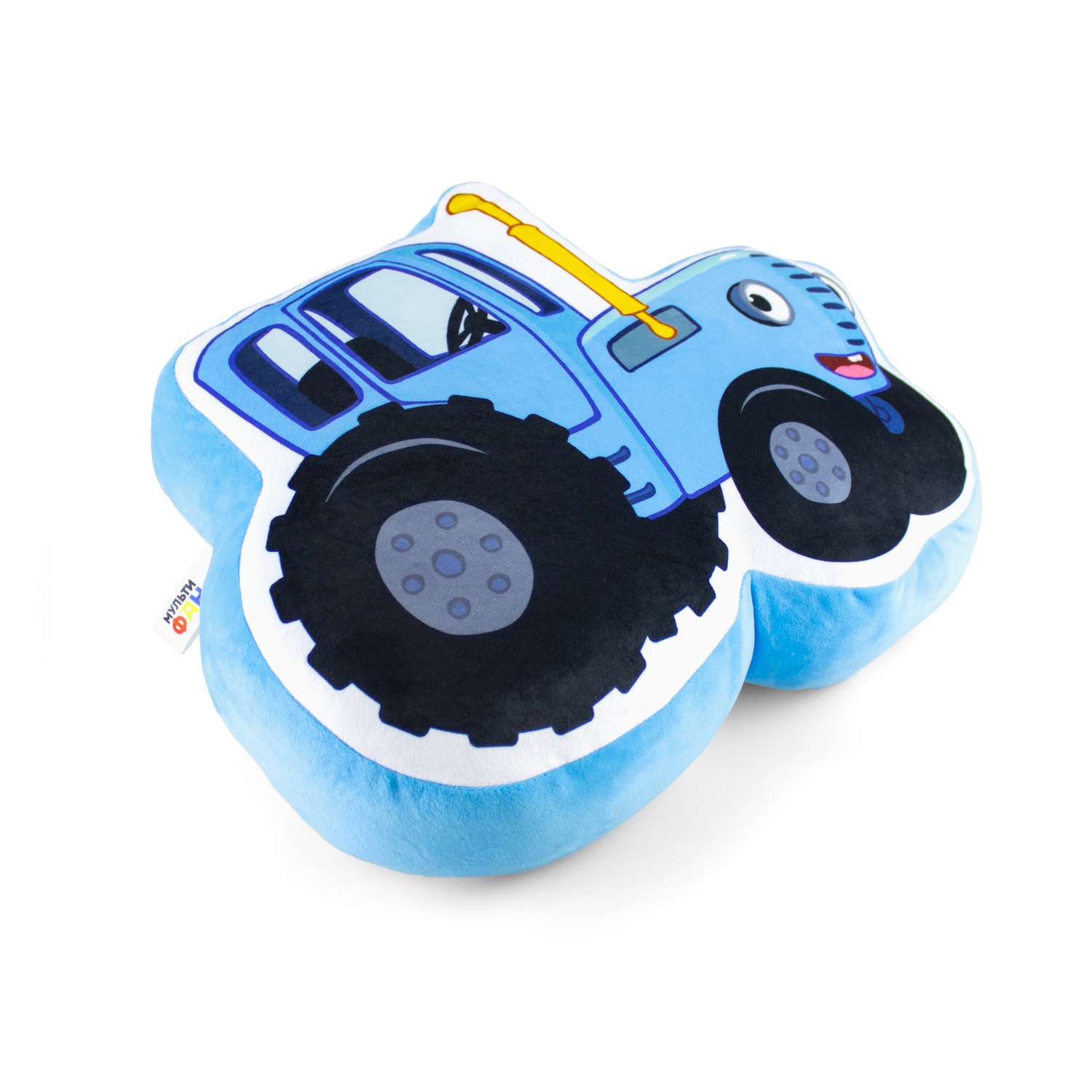 Мягкая игрушка-подушка МУЛЬТИФАН из плюша Синий Трактор - фото 2