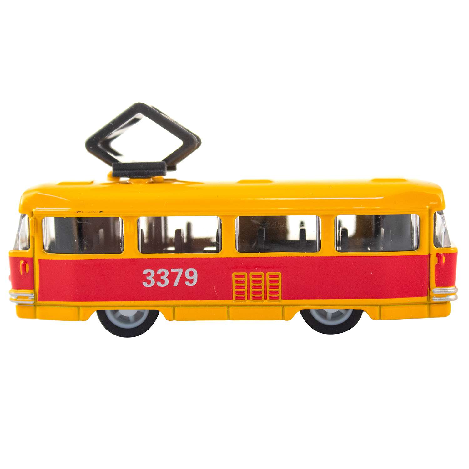 Машинка KiddieDrive Городской транспорт 8-10 см Трамвай 750715_1 - фото 2