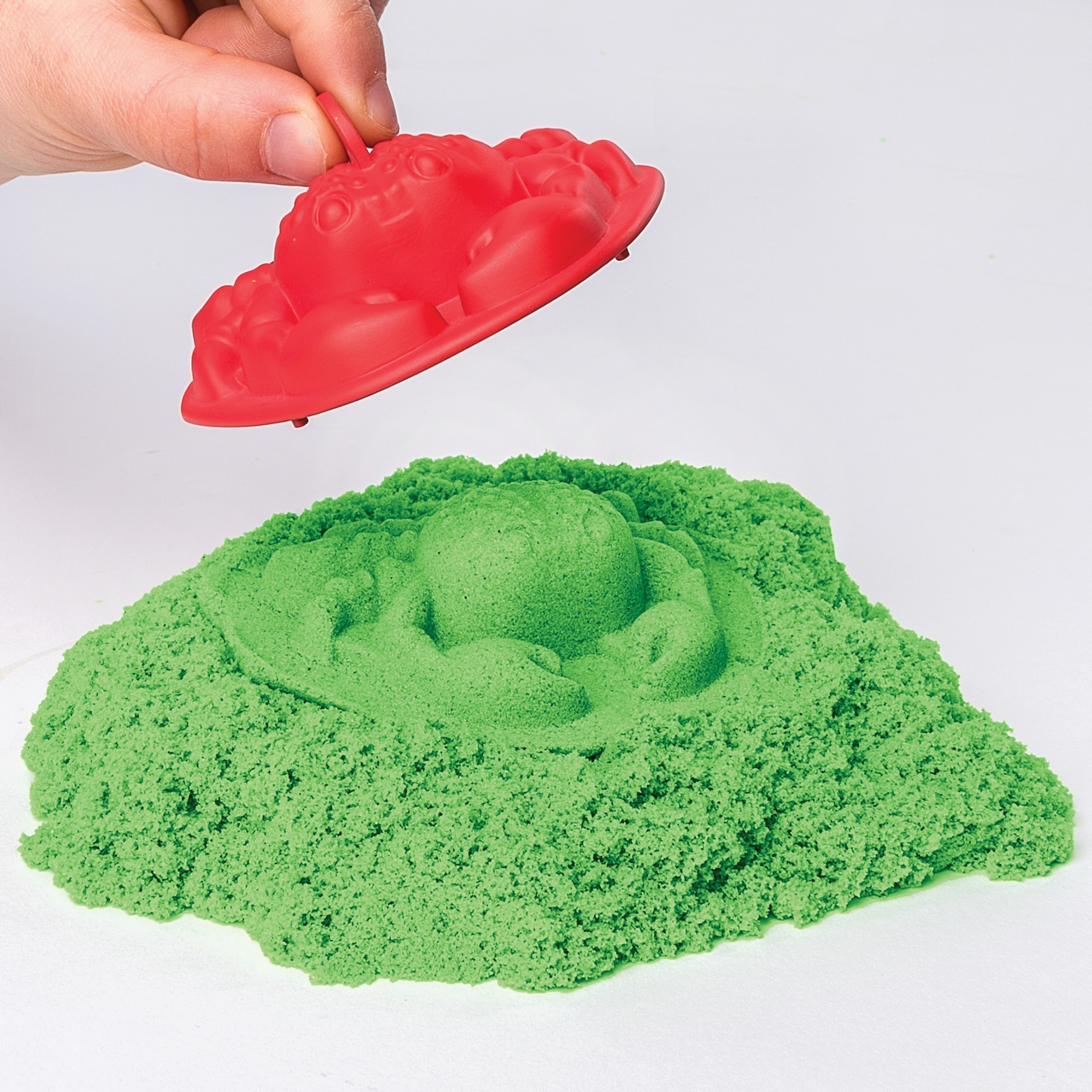 Песок кинетический Kinetic Sand с коробкой и инструментами 454г Green 6029059 - фото 5