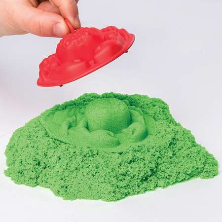 Песок кинетический Kinetic Sand с коробкой и инструментами 454г Green 6029059