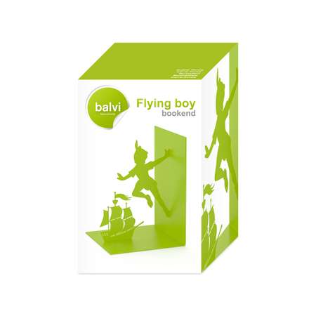 Держатель для книг Balvi Flying Boy зеленый