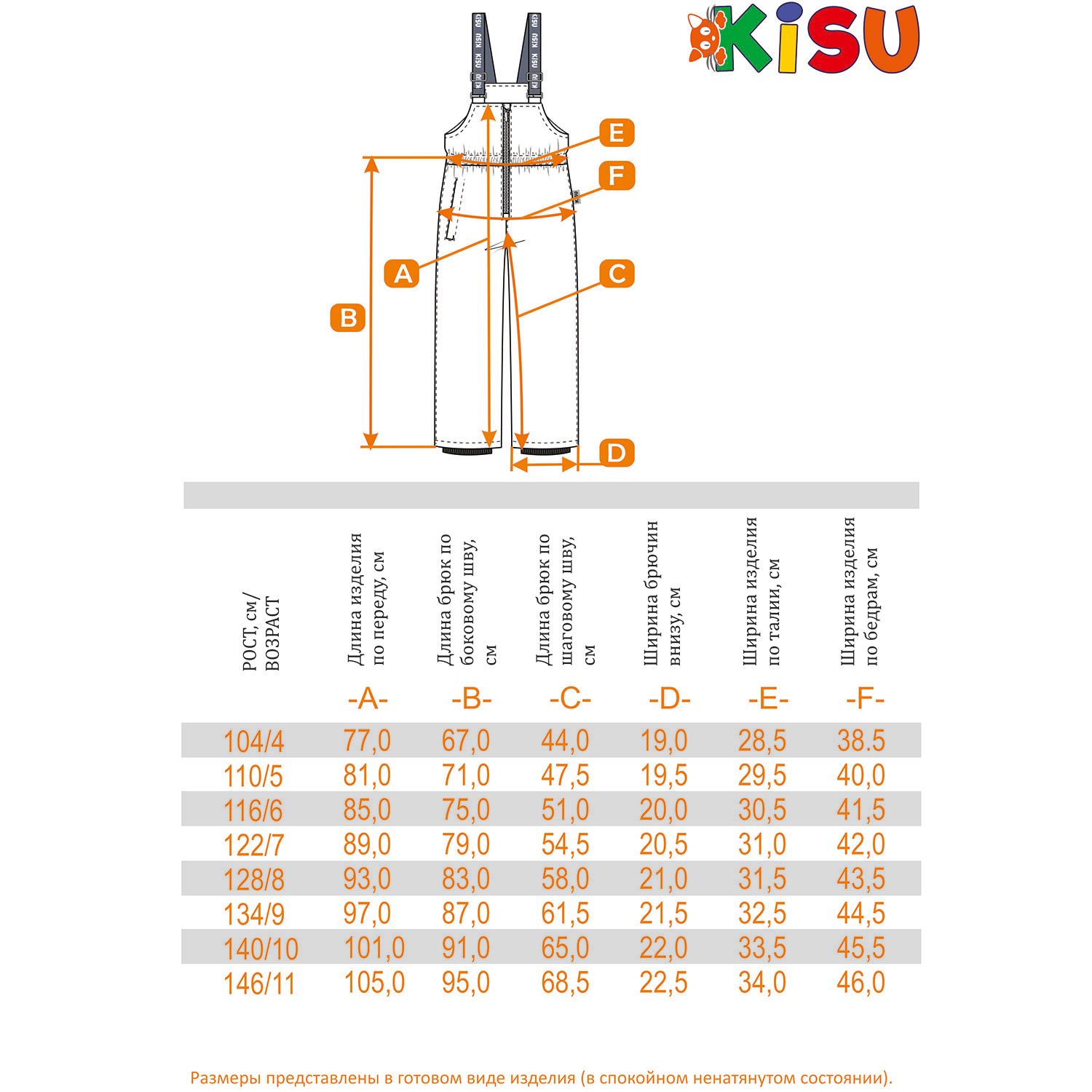 Полукомбинезон Kisu W23-30701/1201 - фото 4