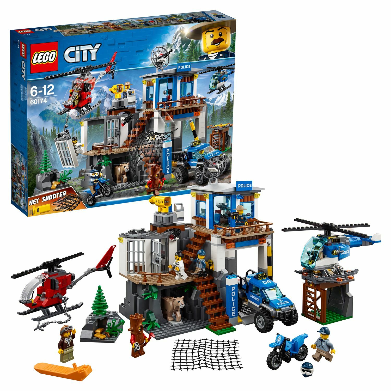 Конструктор LEGO Полицейский участок в горах City Police (60174) купить по  цене 5999 ₽ в интернет-магазине Детский мир