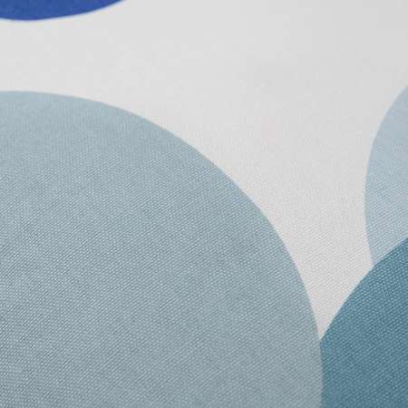 Подушка Tkano декоративная из хлопка синего цвета с авторским принтом 30х50 см