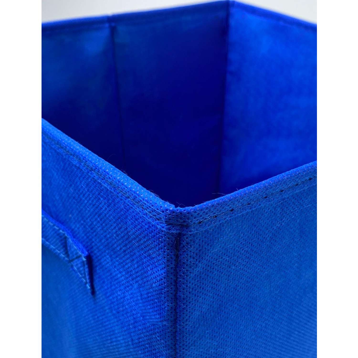 Короб-кубик ГЕЛЕОС для хранения вещей КУБ 33-5 30х30х30см синий - фото 14