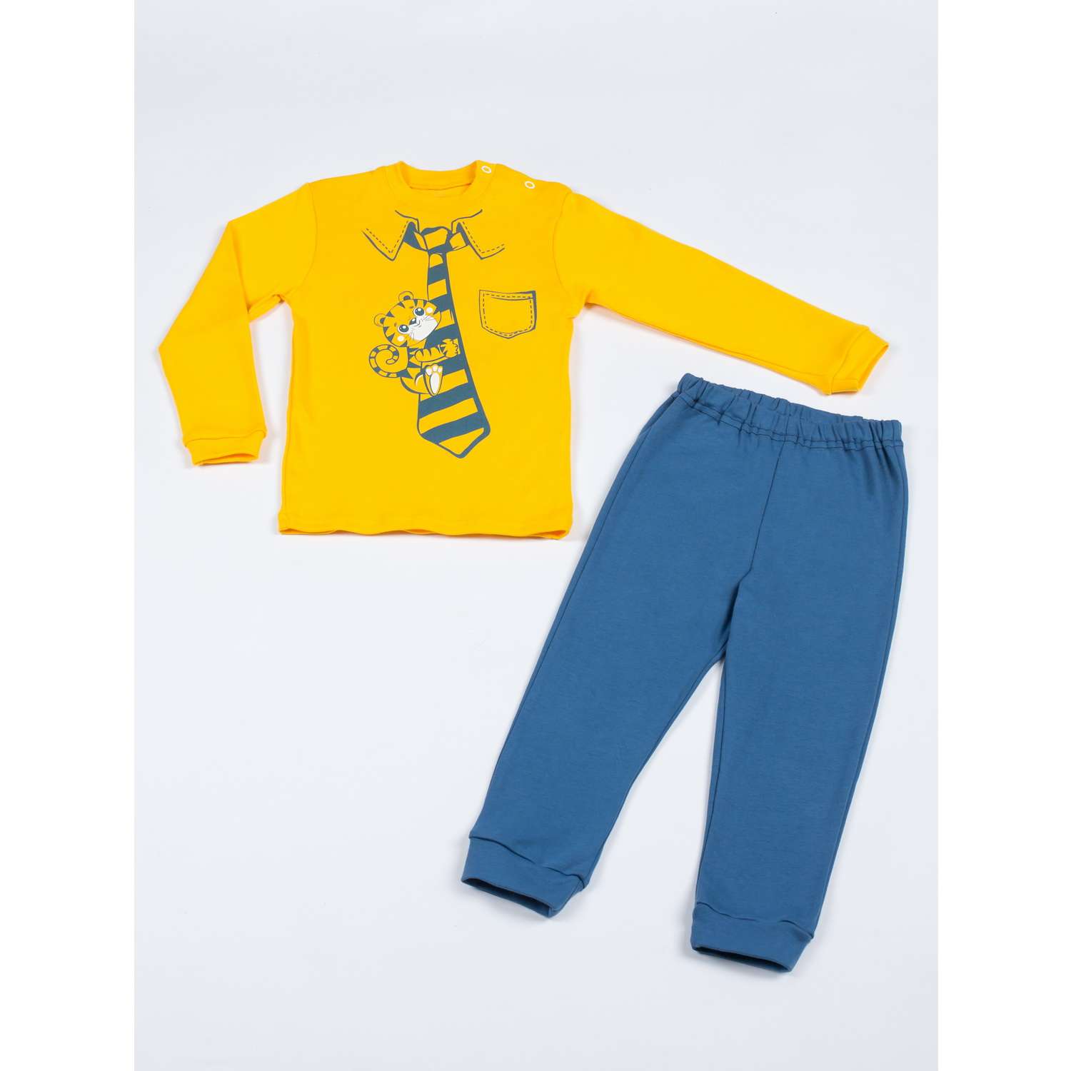 Комплект KiMMi Baby Кб-1308752/1 желтый джинс тигренок - фото 10