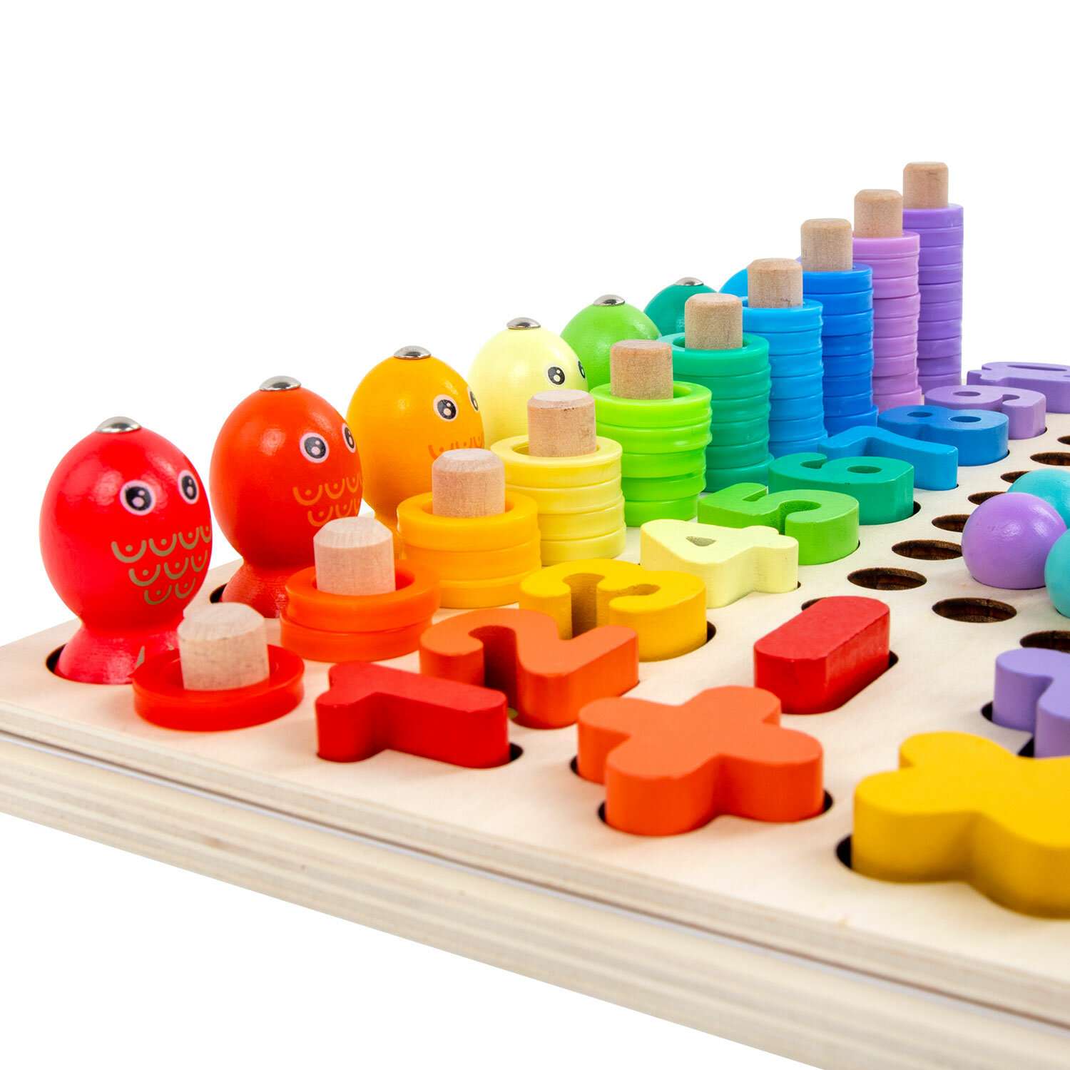 Сортер деревянный Brauberg для малышей мозаика Монтессори развивающие игрушки - фото 5