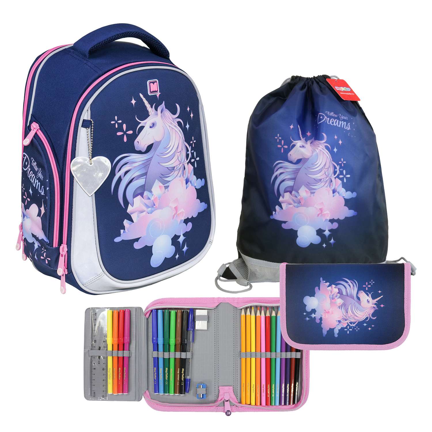 Рюкзак школьный MAGTALLER Unicorn с наполнением Ünni - фото 2
