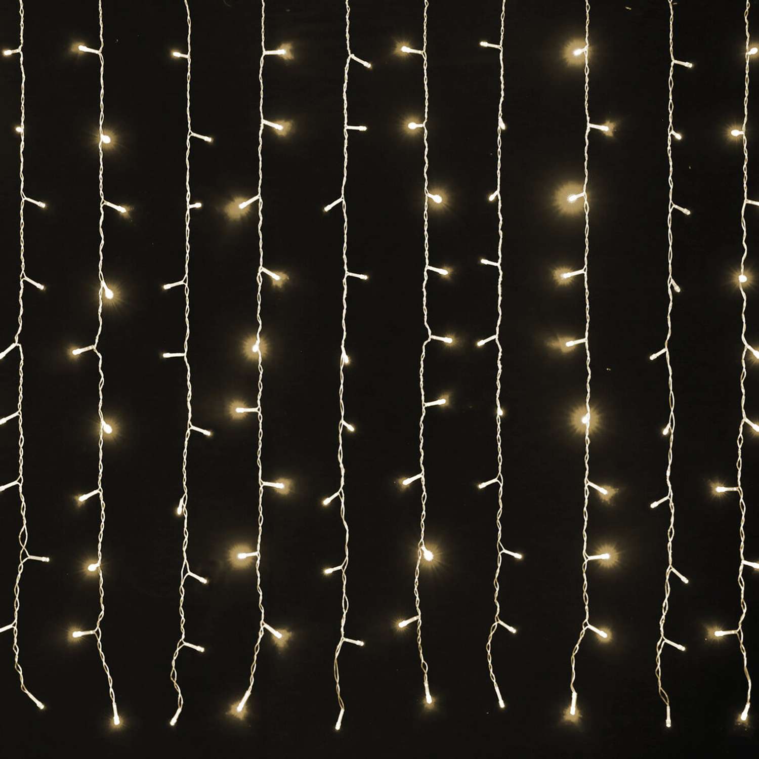 Электрогирлянда Золотая сказка светодиодная новогодняя Занавес на окно 3х2 м белый - фото 2