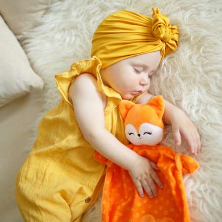 Игрушка-комфортер Мякиши Лисичка Апельсинка для сна новорождённых