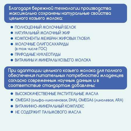 Молочная смесь Бибиколь Классика на основе козьего молока 800 г с 0-12 мес