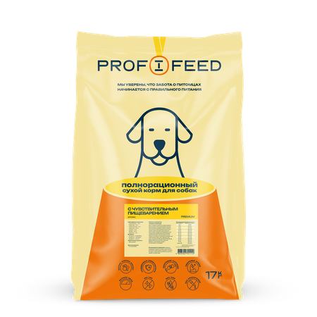 Корм для собак Profifeed 17 кг мясо, птица (при заболеваниях ЖКТ)