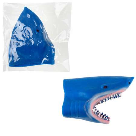 Игрушка-перчатка 1TOY Зверуки большие на руку Акула синяя