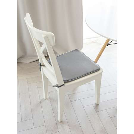 Подушка на стул DeNASTIA с эффектом памяти 40x35x38 см серый P111144