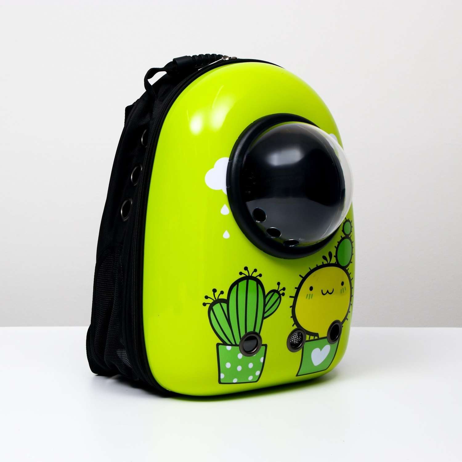 Рюкзак для переноски животных Пижон с окном для обзора «Кактус» - фото 1