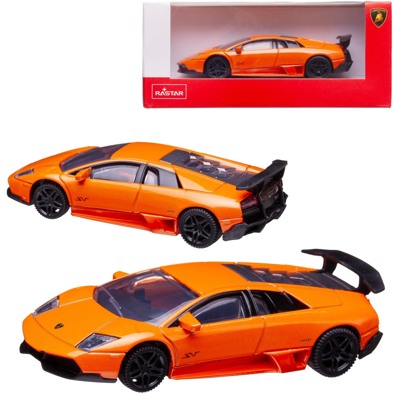 Автомобиль Rastar 1:43 без механизмов оранжевый 39500OR - фото 2