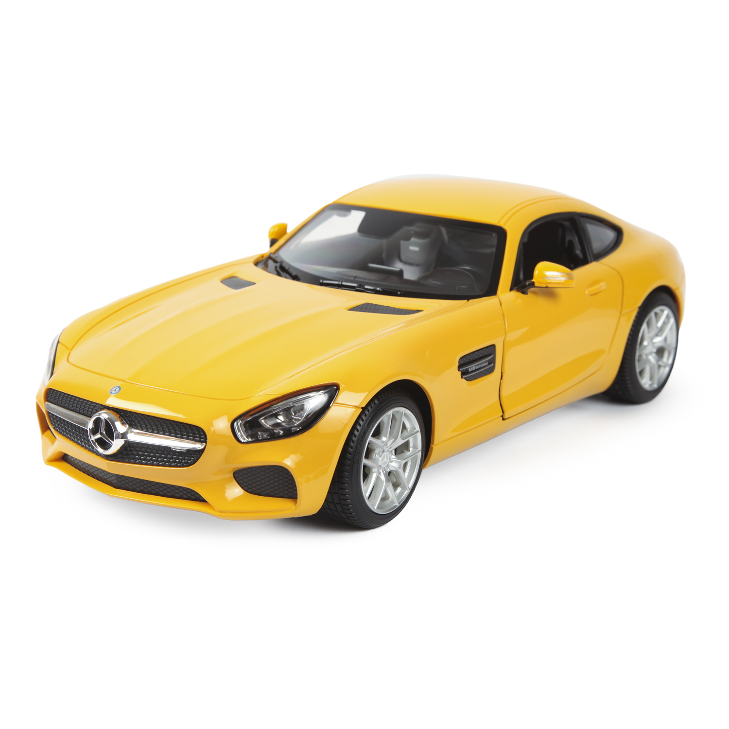 Машина Rastar РУ 1:14 Mercedes AMG GT Желтая 74010 - фото 3