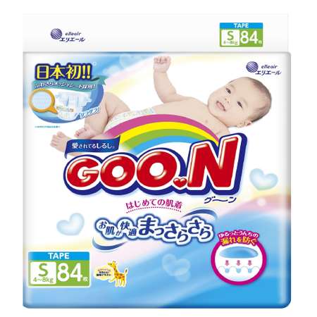 Подгузники Goon 84 шт. S