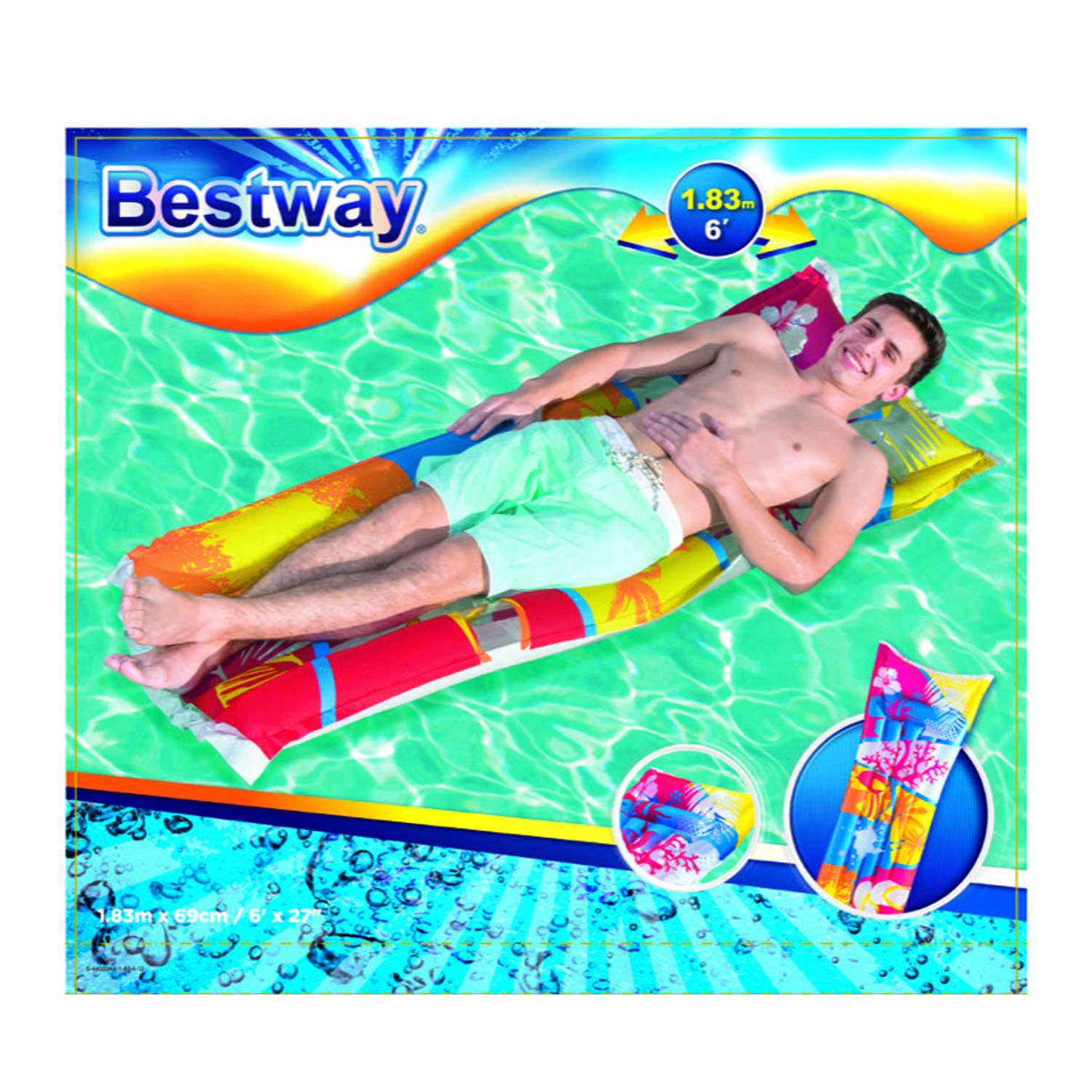Матрас для плавания Bestway Яркий в ассортименте 44033 - фото 57