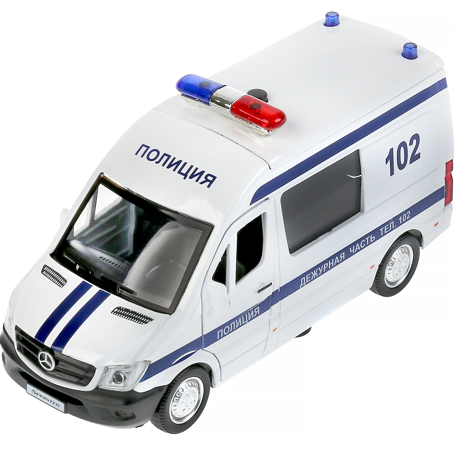 Полицейская машина Технопарк Mercedes BENZ SPRINTER 300435 - фото 1
