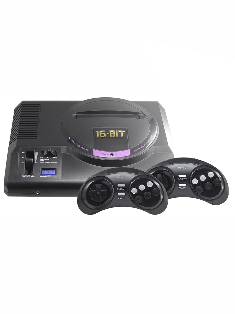 Игровая приставка для детей Retro Genesis SEGA HD Ultra + 225 игр + 2 беспроводных джойстика - фото 1