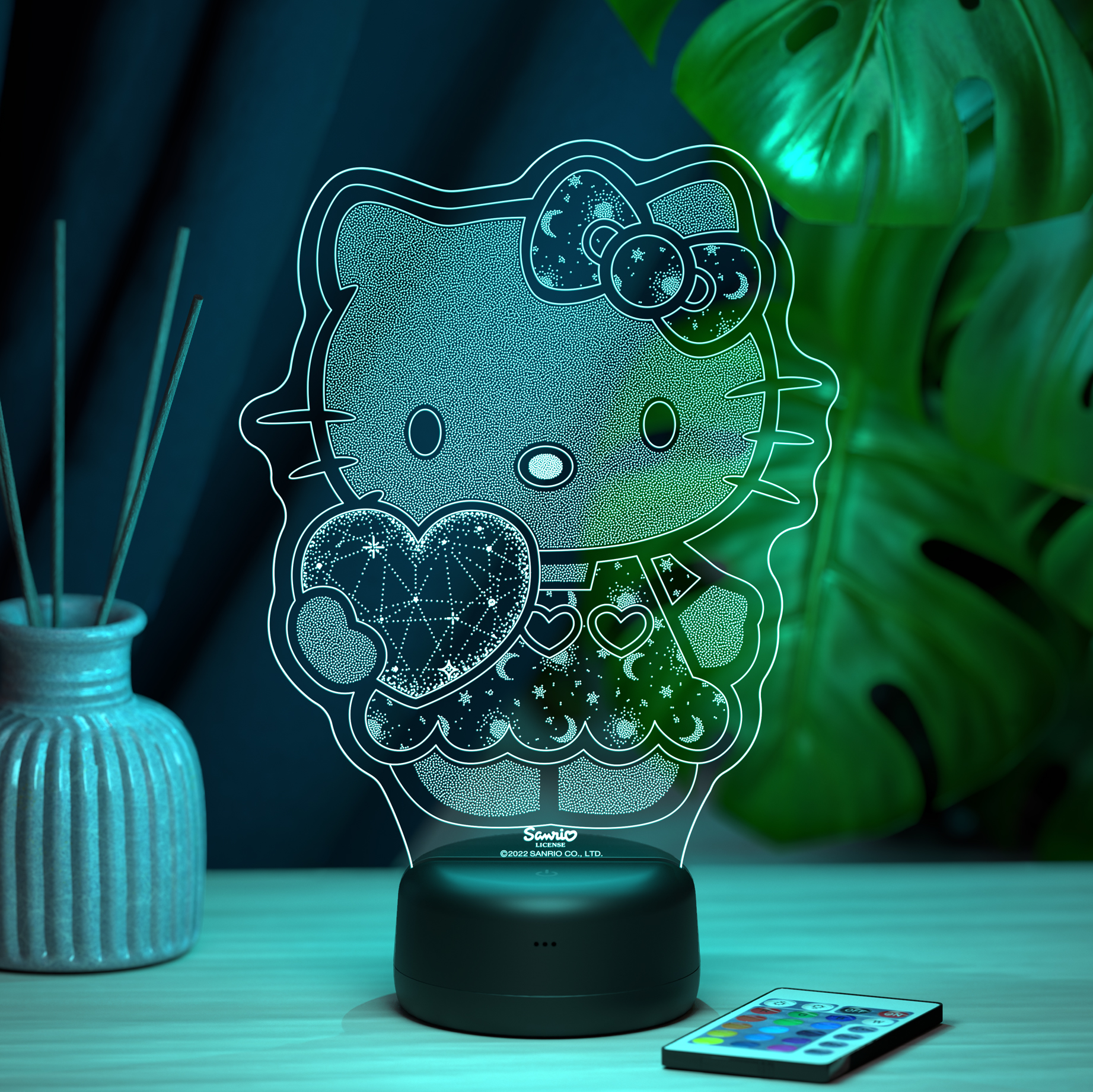 Ночник Hello Kitty с сердечком - фото 1