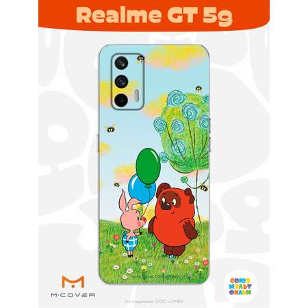 Силиконовый чехол Mcover для смартфона Realme GT 5G Союзмультфильм Лучшие друзья