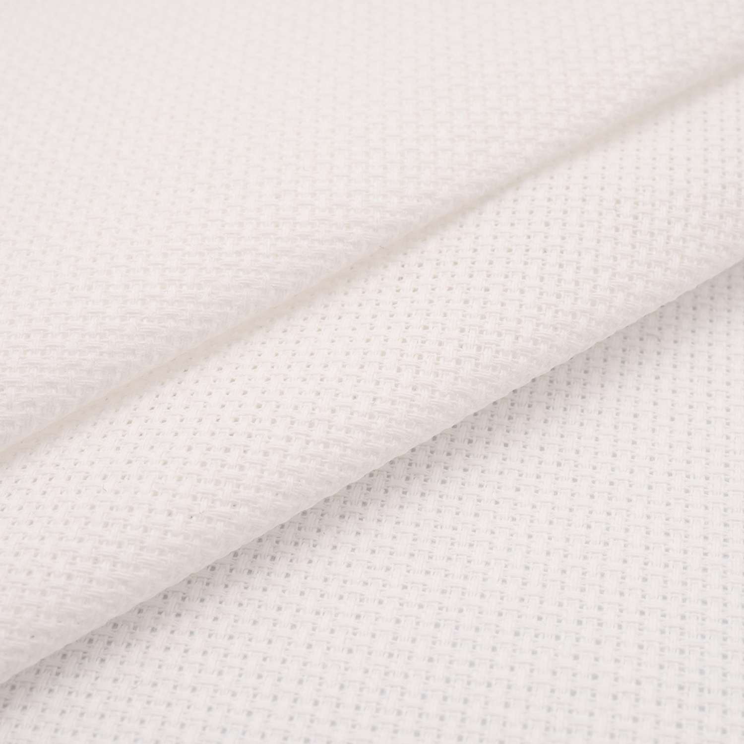 Канва Zweigart для вышивания шитья и рукоделия 16ct 50х55 см молочно - белая - фото 2