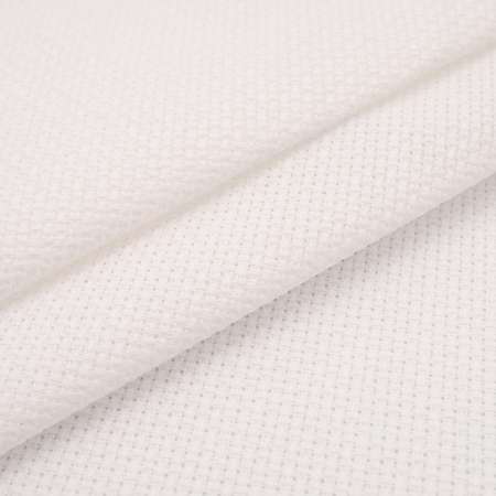 Канва Zweigart для вышивания шитья и рукоделия 16ct 50х55 см молочно - белая