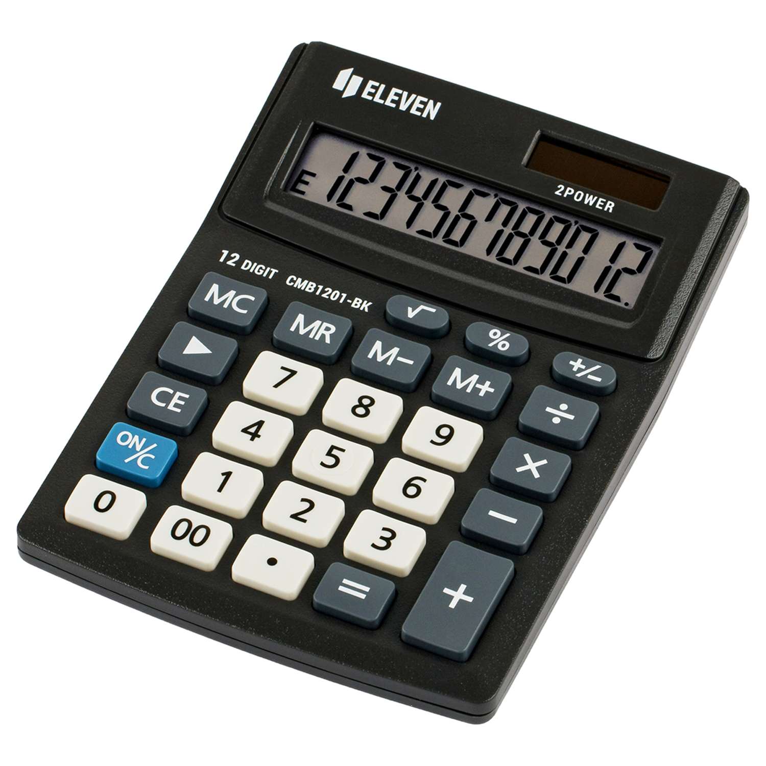 Калькулятор Eleven Business Line CMB1201-BK 12 разрядов двойное питание 102*137*31мм черный - фото 1