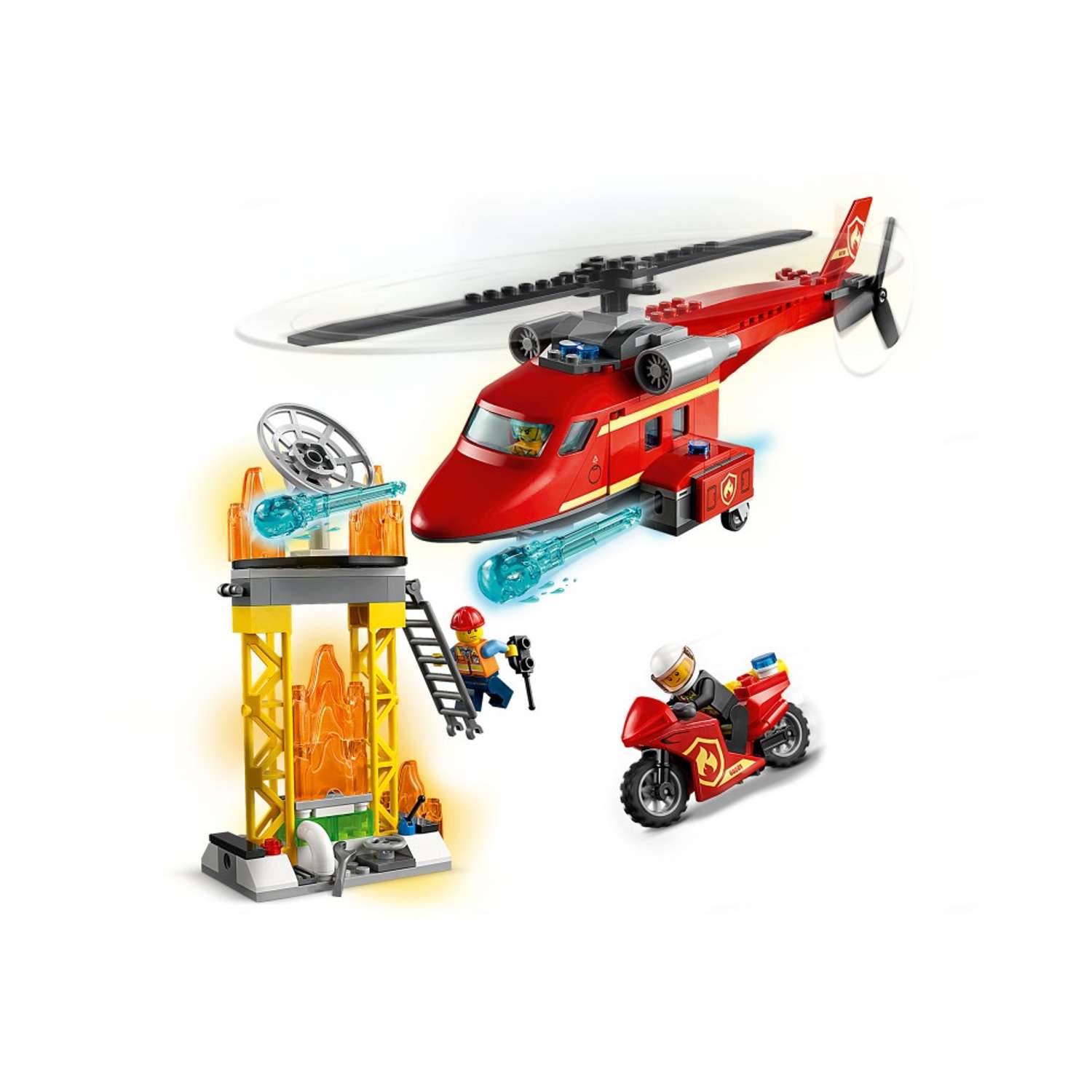 Конструктор LEGO City Fire Спасательный пожарный вертолёт L-60281 - фото 2