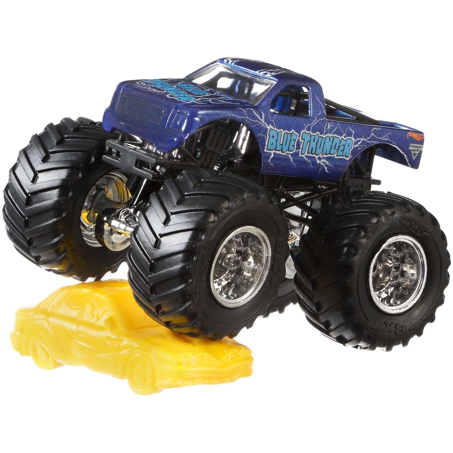 Машина Hot Wheels Monster Jam 1:64 Flashback Синий Гром в новом дизайне FLX14 21572 - фото 4